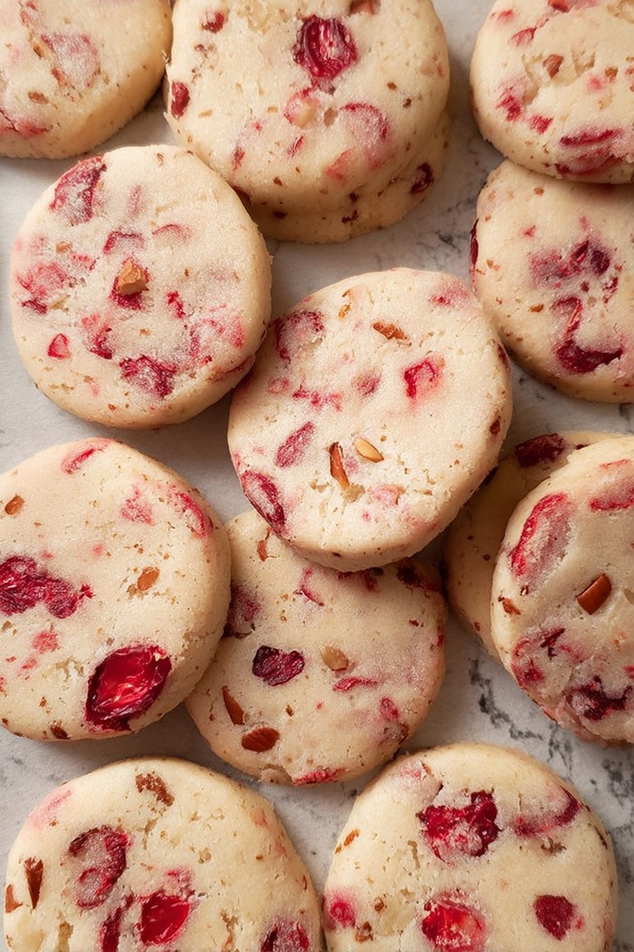 Christmas Cherry Cookies - Serving Suggestion
