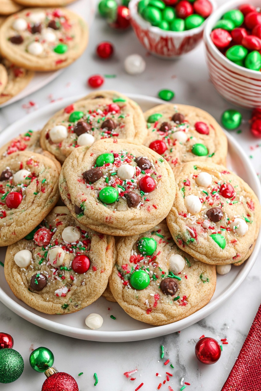 Christmas Sprinkles Cookies - Serving Suggestion